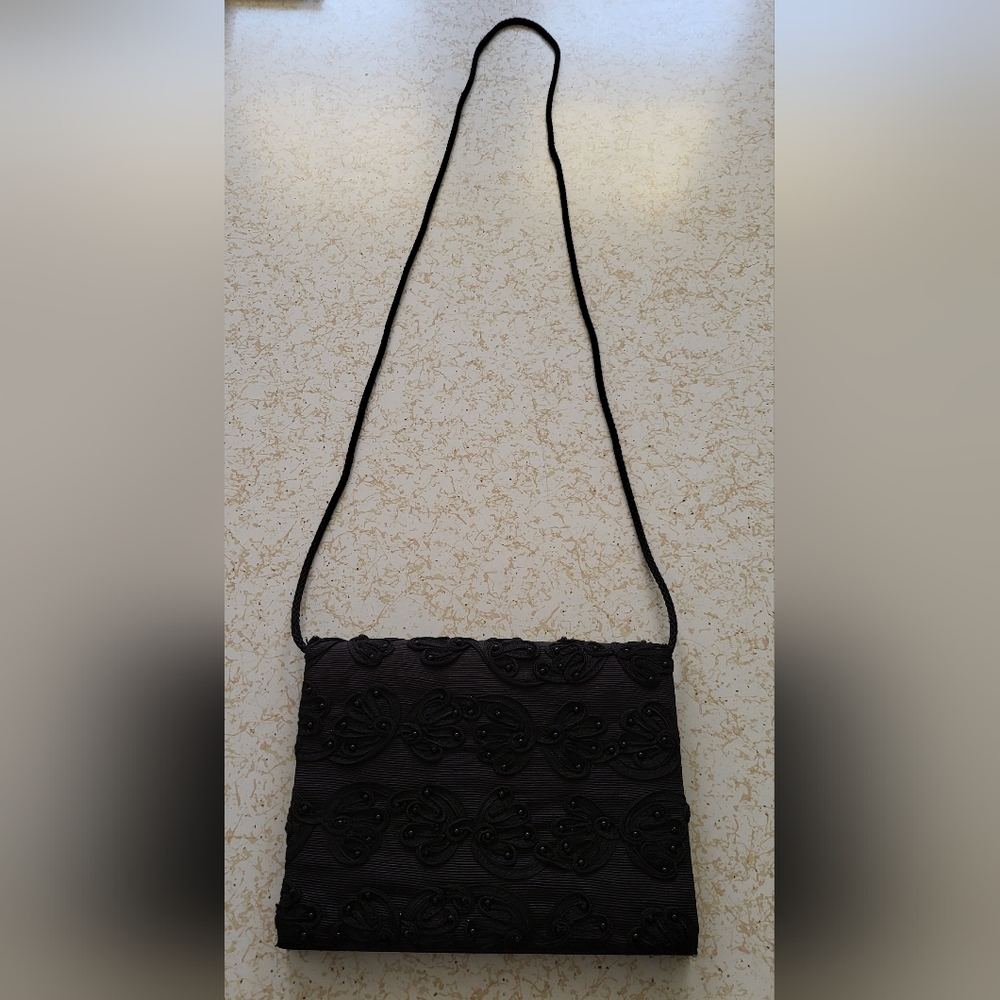 Vintage Carla Marchi Embroidered Beaded Handbag